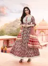 Sabhyata By Ladies Flavour Dupatta With Gown Catalog